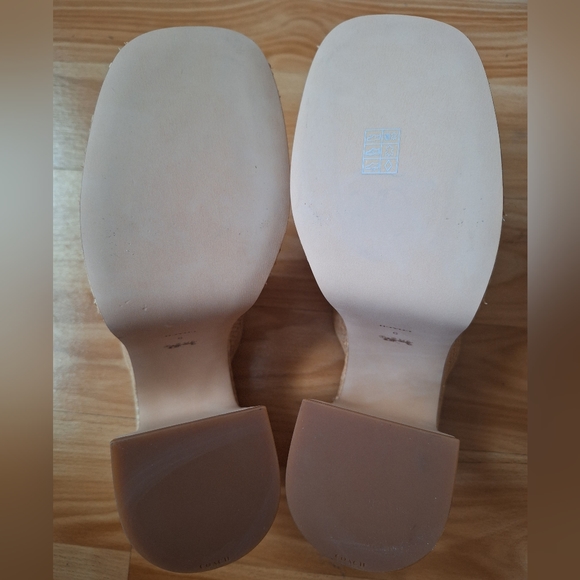 Coach Bobi Straw Platform Sandals - Picture 12 of 12